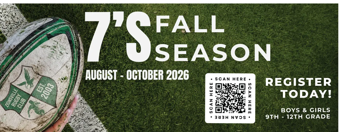Fall 2026 7s season registration for boys and girls in grades 9 through 12